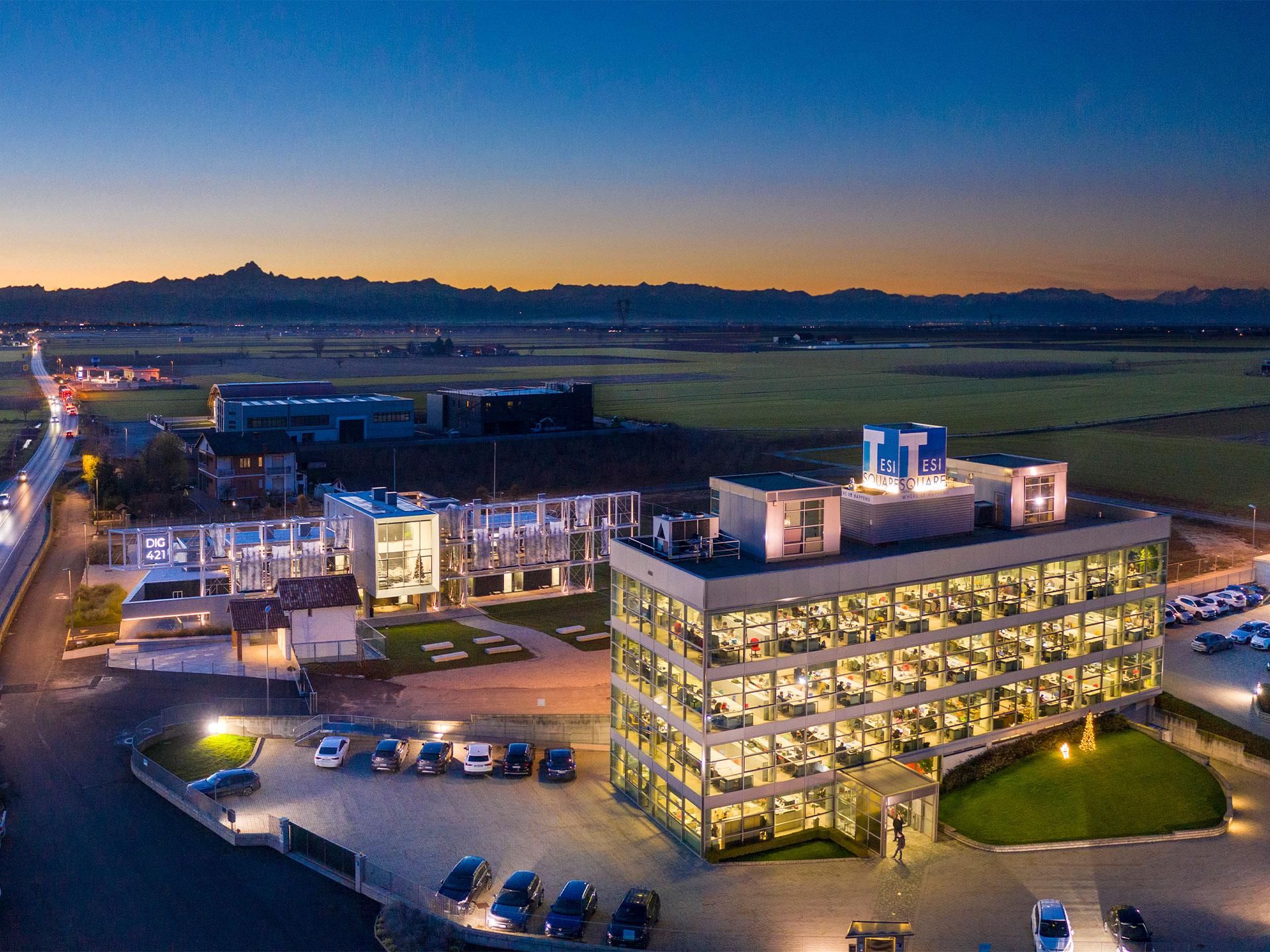 sede dell'azienda TesiSquare dall'alto