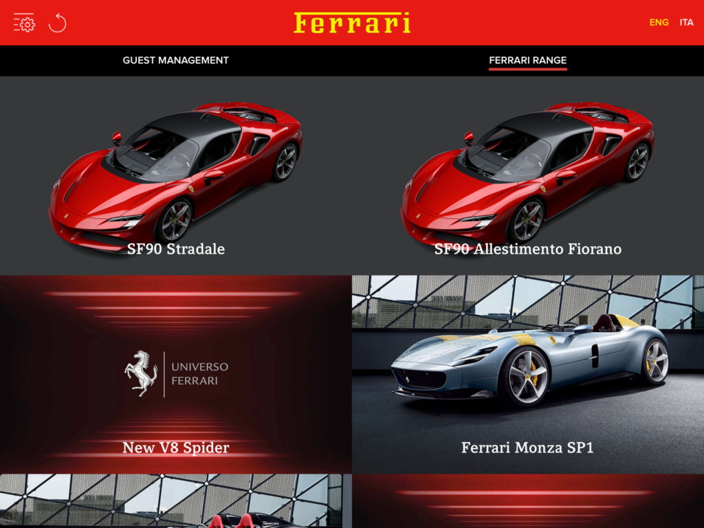 Universo Ferrari screen