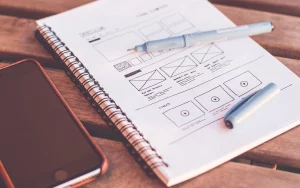 sketch a matita UI/UX design