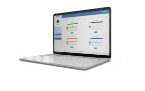 mockup su laptop dei temi personalizzati di Jolie Lite software per la gestione di eventi